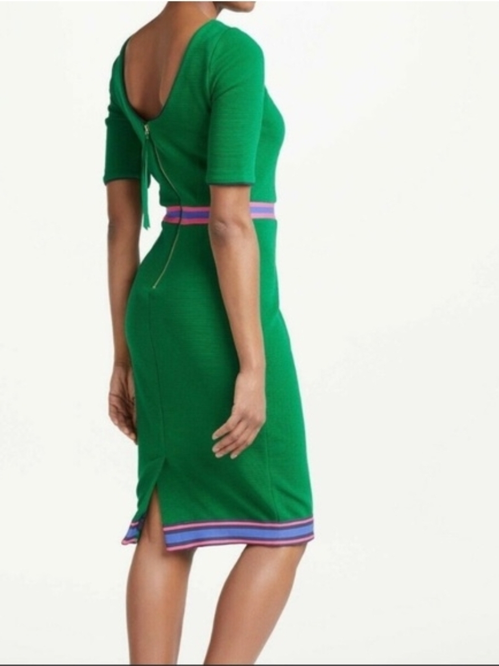 Boden 14R NWT 💚 Midi Striped Dress👗 - Picture 2 of 10